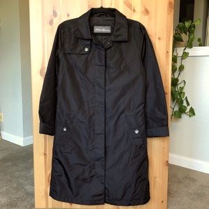 Eddie Bauer - Black Raincoat Trench Coat